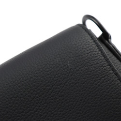 LOUIS VUITTON Takeoff LV Aerogram Shoulder Bag M57080 Calf Grain Leather Black Vuitton