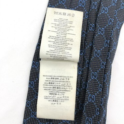 GUCCI Silk Tie Black Blue Gucci