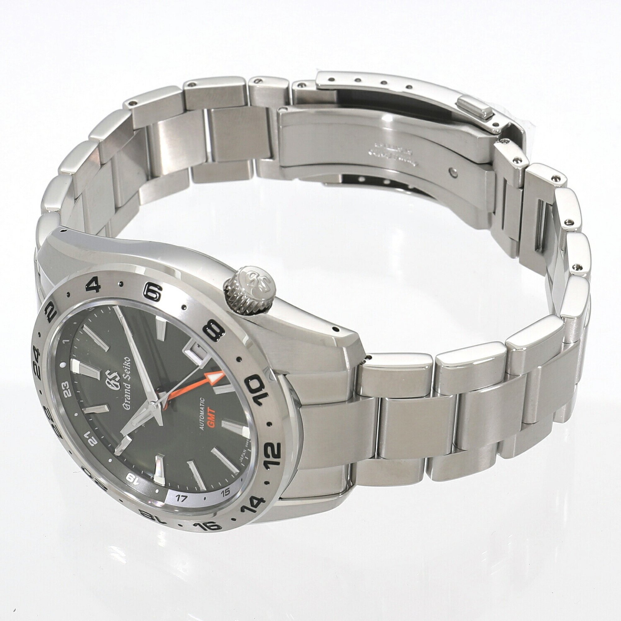 Seiko Grand Sports Collection Mechanical GMT SBGM247/9S66-00J0 Green Men's Watch S7787