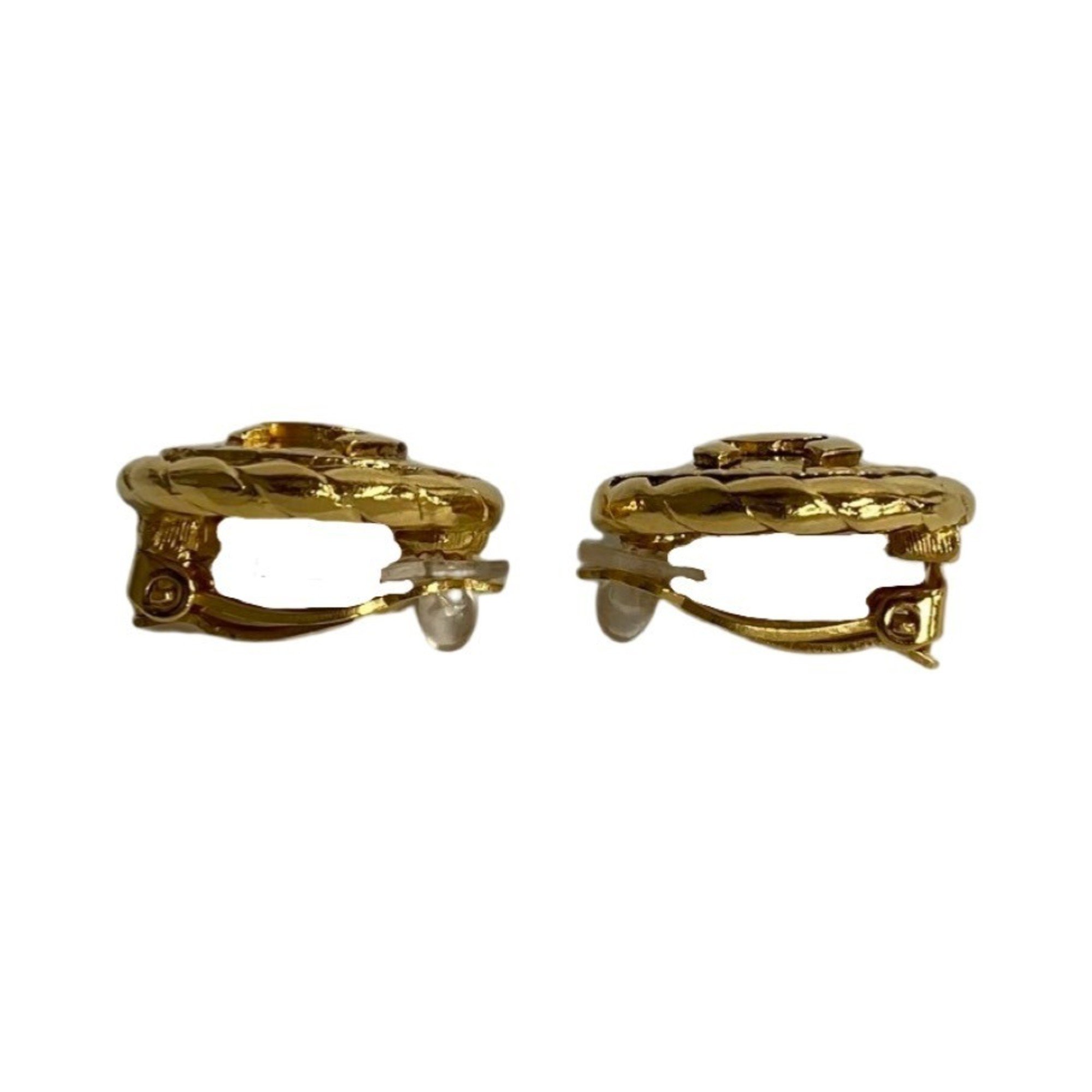 CHANEL Coco Mark Earrings and Ear Cuffs for Women, Gold, 14674