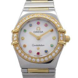 OMEGA Constellation Mini Iris Wrist Watch 1367.79 Quartz White  K18 (Yellow Gold) Stainless Steel 1368