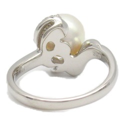 JEWELRY Pearl diamond ring Ring White Clear Pt900Platinum Pearl White Clear