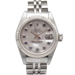 ROLEX Datejust 10P Sapphire F number Wrist Watch 79174NGS Mechanical Automatic White WH shell K18WG(WhiteGold) Stai 79174NGS