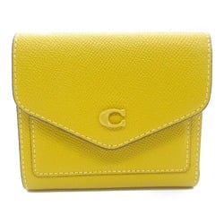 COACH Two fold wallet Yellow leather CH808B4EBV