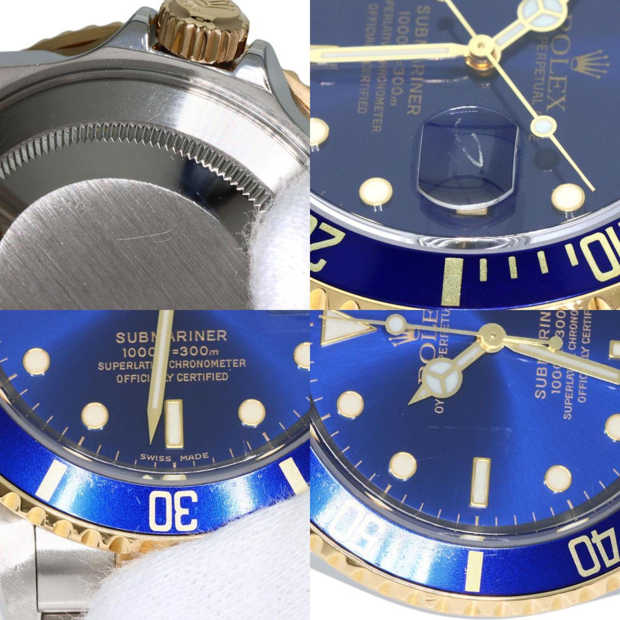 Rolex 16613 Submariner Watch Stainless Steel SSxK18YG K18YG Men's ROLEX
