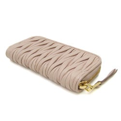 Miu Miu MATELASSE Leather Key Case Pink Beige