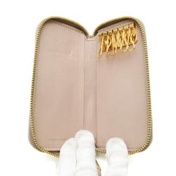 Miu Miu MATELASSE Leather Key Case Pink Beige
