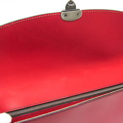 COCOMEISTER Women,Men Leather Clutch Bag Red Color