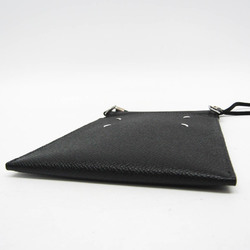 Maison Margiela Document Holder Shoulder Pouch S55UI0207 Women's Leather Shoulder Bag Black