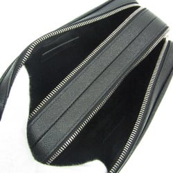 Saint Laurent 617558 Men's Leather Clutch Bag Black