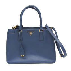 Prada Saffiano Galleria BN1874 Women's Saffiano Lux Handbag,Shoulder Bag Bluette