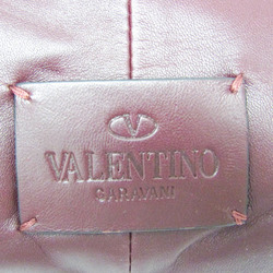 Valentino Garavani KY0B0516NKN Women's Leather Backpack Blue,Bordeaux