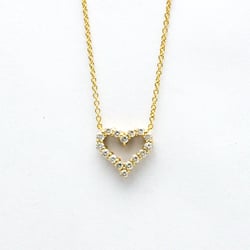 Tiffany Sentimental Heart Necklace Yellow Gold (18K) Diamond Men,Women Fashion Pendant Necklace (Gold)