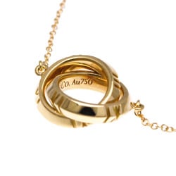 Tiffany Atlas X Closed Interlocking Pendant Pink Gold (18K) No Stone Men,Women Fashion Pendant Necklace (Pink Gold)