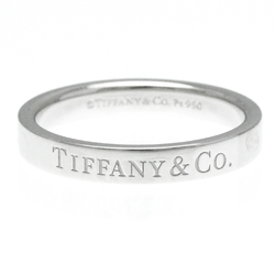 Tiffany Flat Band Ring Platinum Fashion No Stone Band Ring Silver