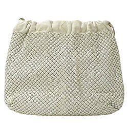 Bottega Veneta BOTTEGAVENETA Bag Women's Brand Shoulder Leather White 249121 Stitching