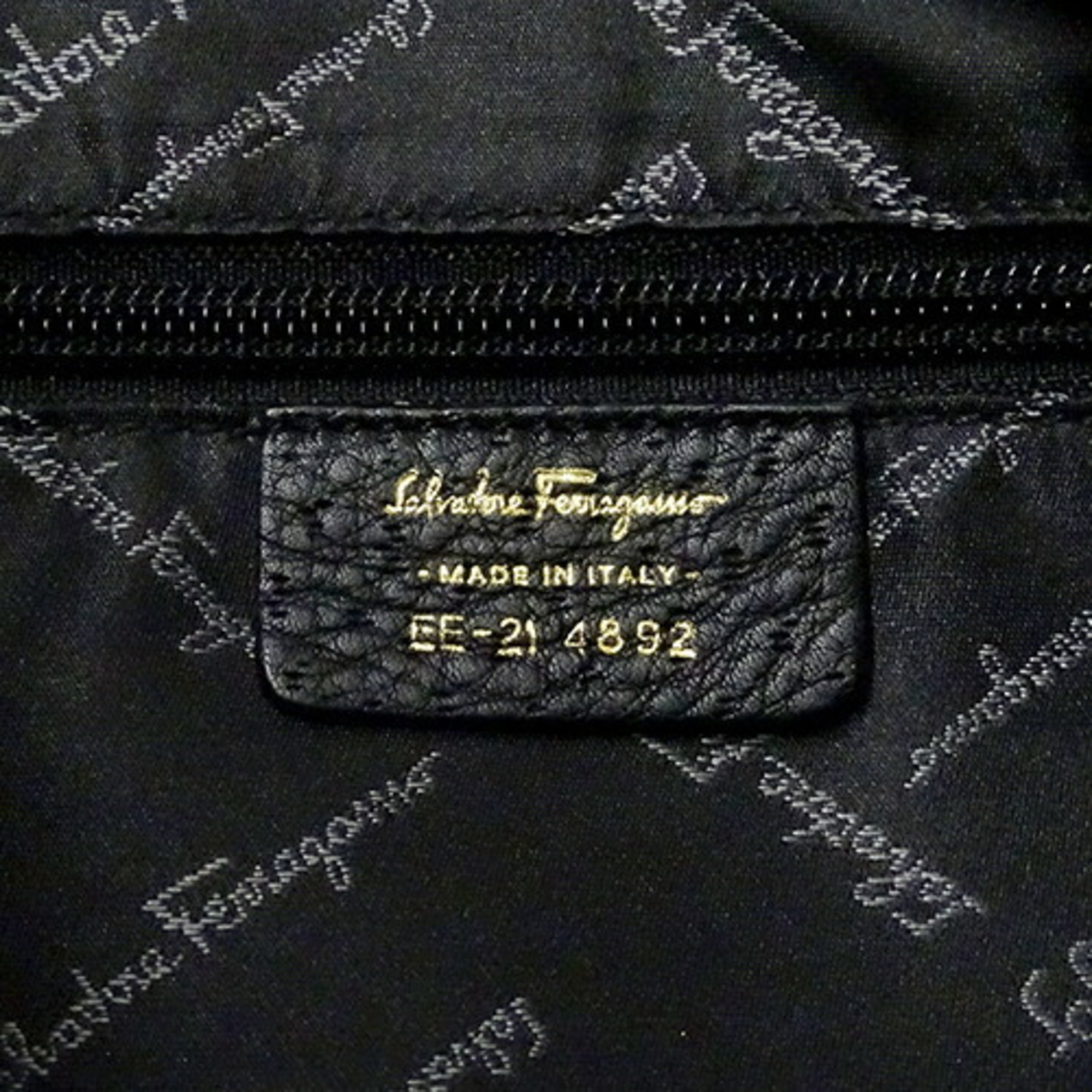 Salvatore Ferragamo Ferragamo Bag Women's Brand Shoulder Gancini Suede Black