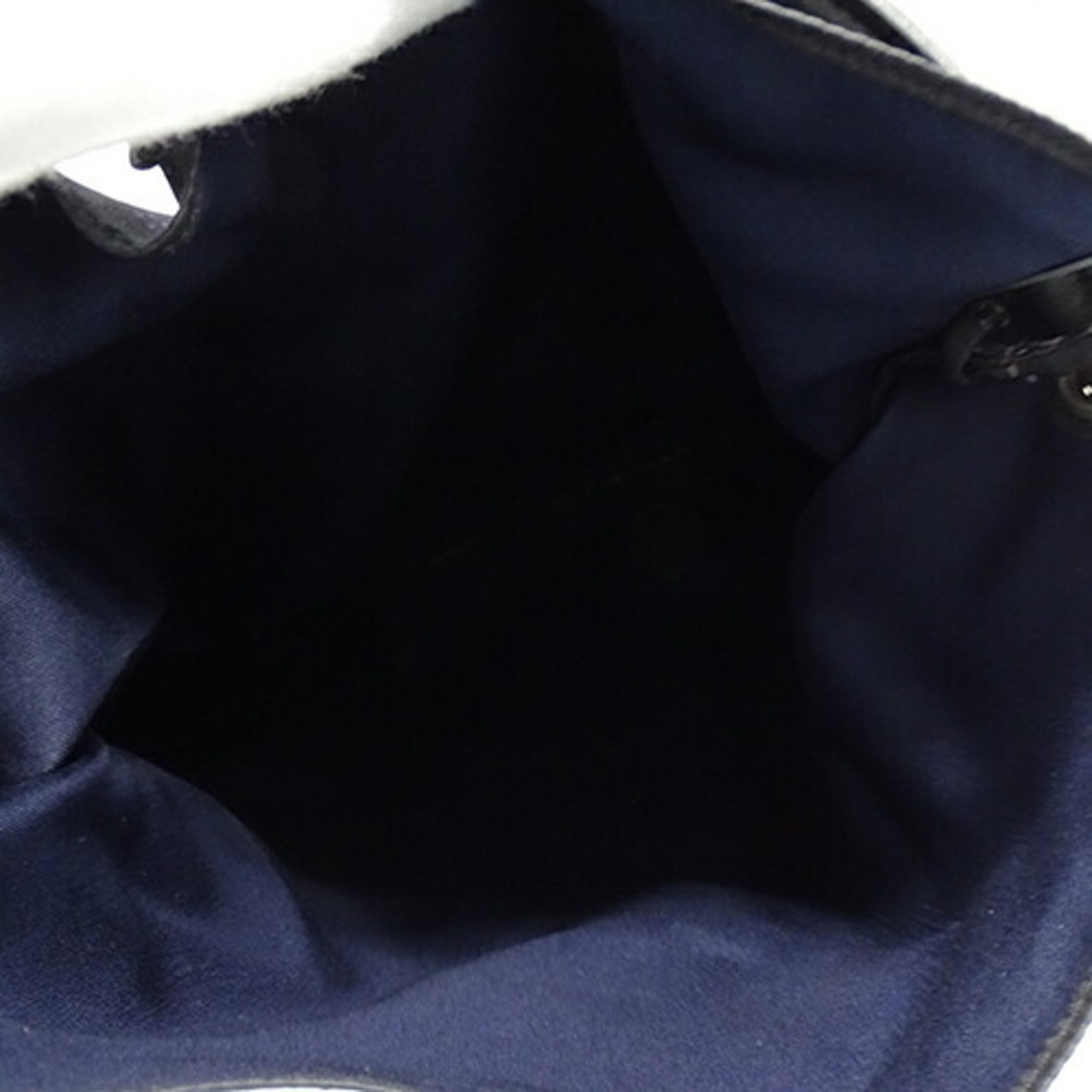 HERMES Bag Ladies Brand Shoulder Silky City PM Kelly Enperle Silk Vaux Balenia Black Navy □N
