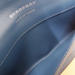 Burberry BURBERRY Wallet Women's Brand Long Leather Beige Blue
