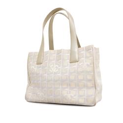 Chanel Tote Bag New Travel Nylon White Ladies