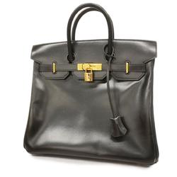 Hermes handbag Haute Couture 32, 〇Y engraved, box calf, black, ladies