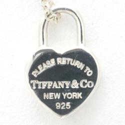Tiffany Open Heart Key Return Toe Silver Necklace Total Weight Approx. 4.3g 41cm Jewelry
