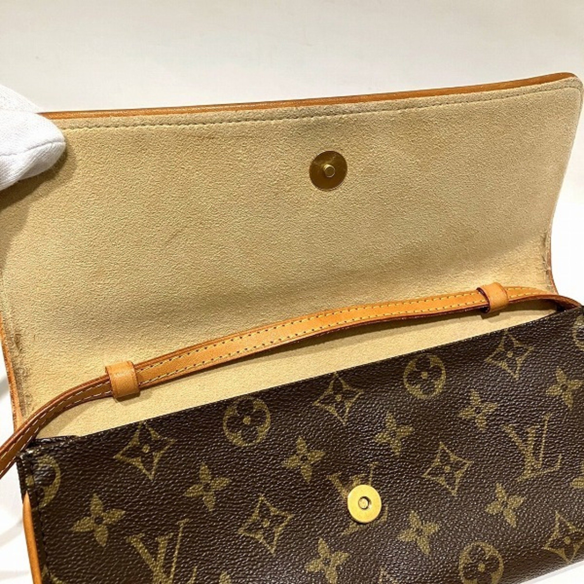 Louis Vuitton Monogram Pochette Twin GM M51852 Bag Shoulder Women's