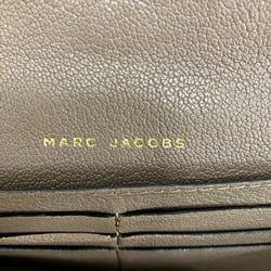 Marc Jacobs Brown Leather Long Wallet Bifold Women's