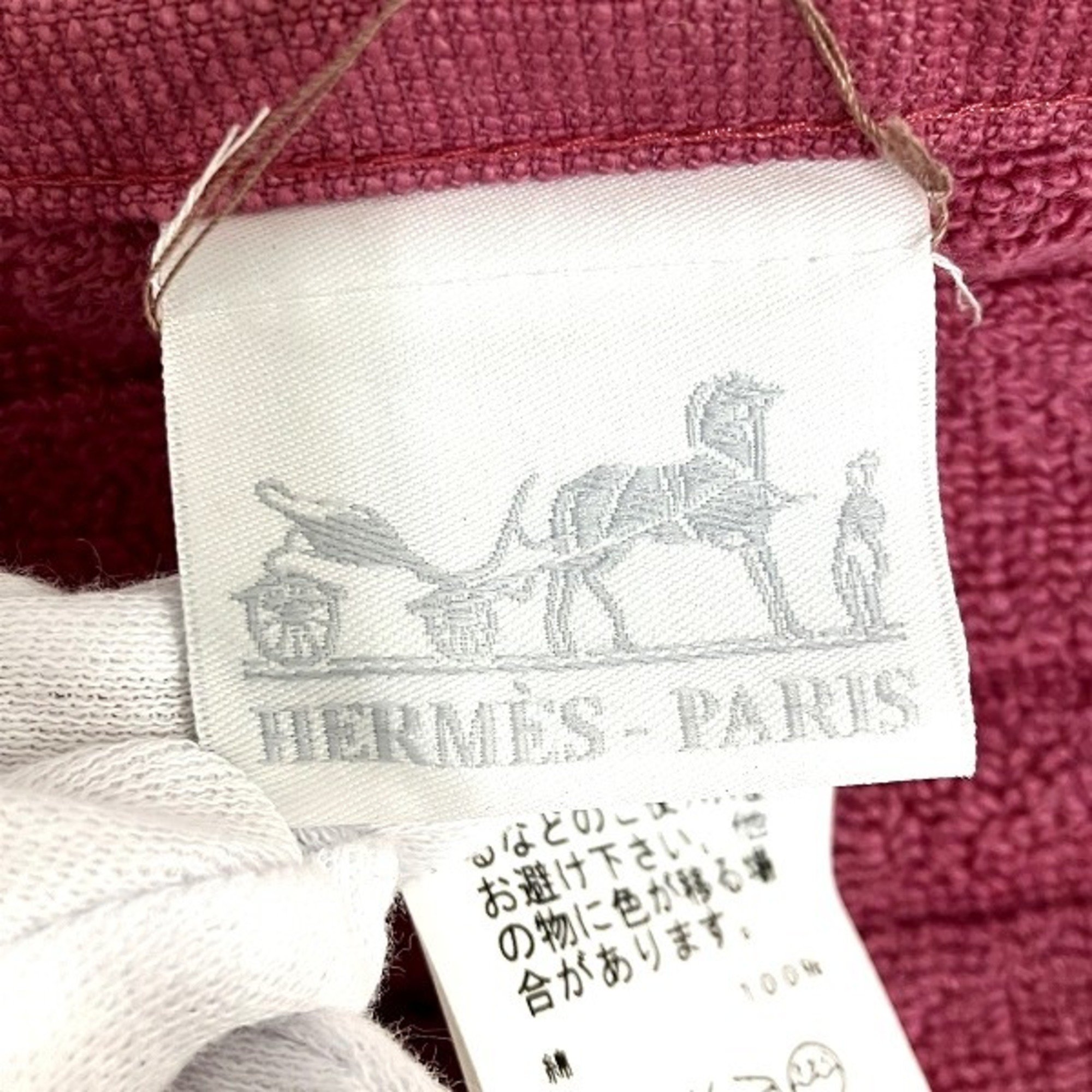 Hermes Carre Towel Stairs Pink Brand Accessories Hand Men's Women's