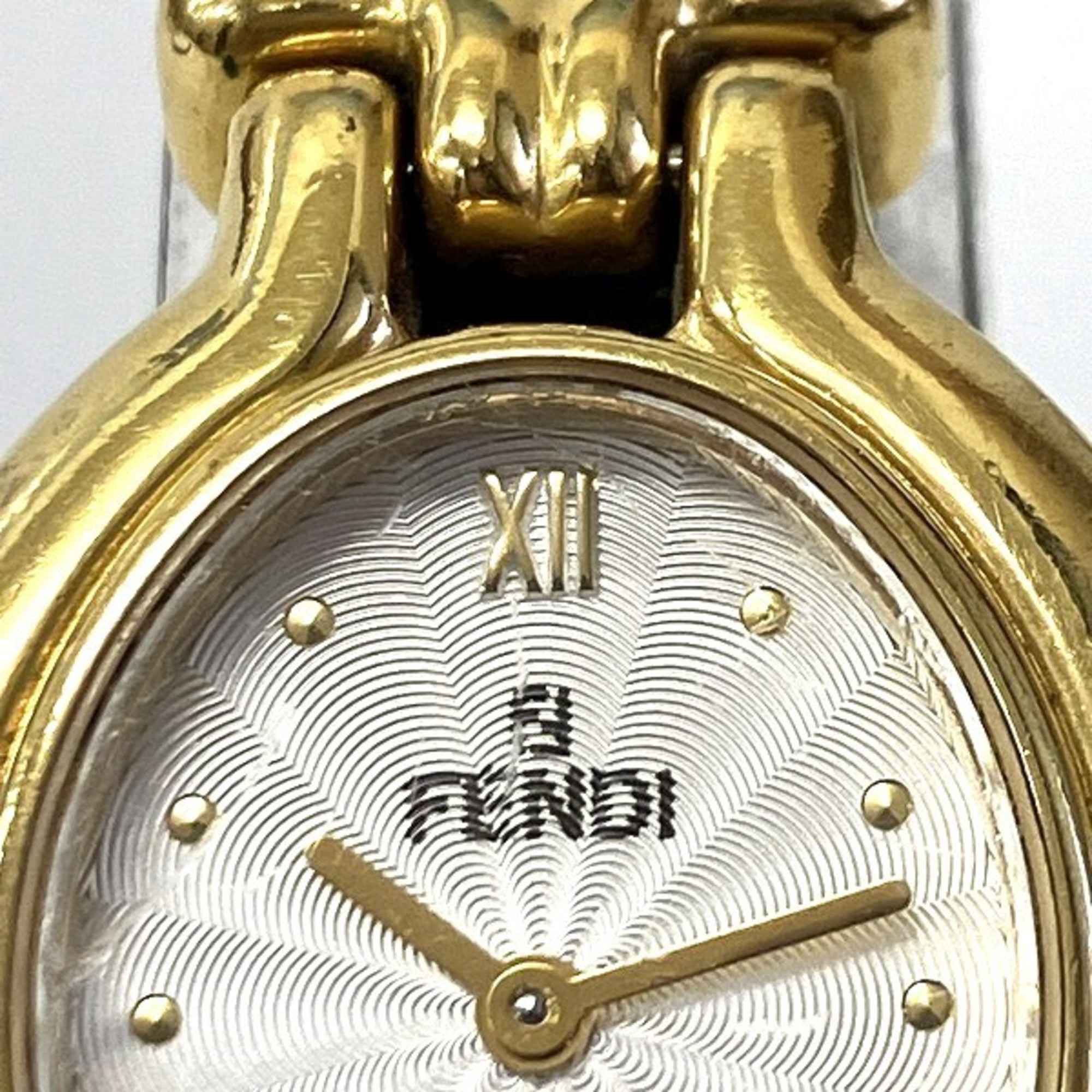 FENDI 640L Quartz Change Belt Clock Watch Ladies