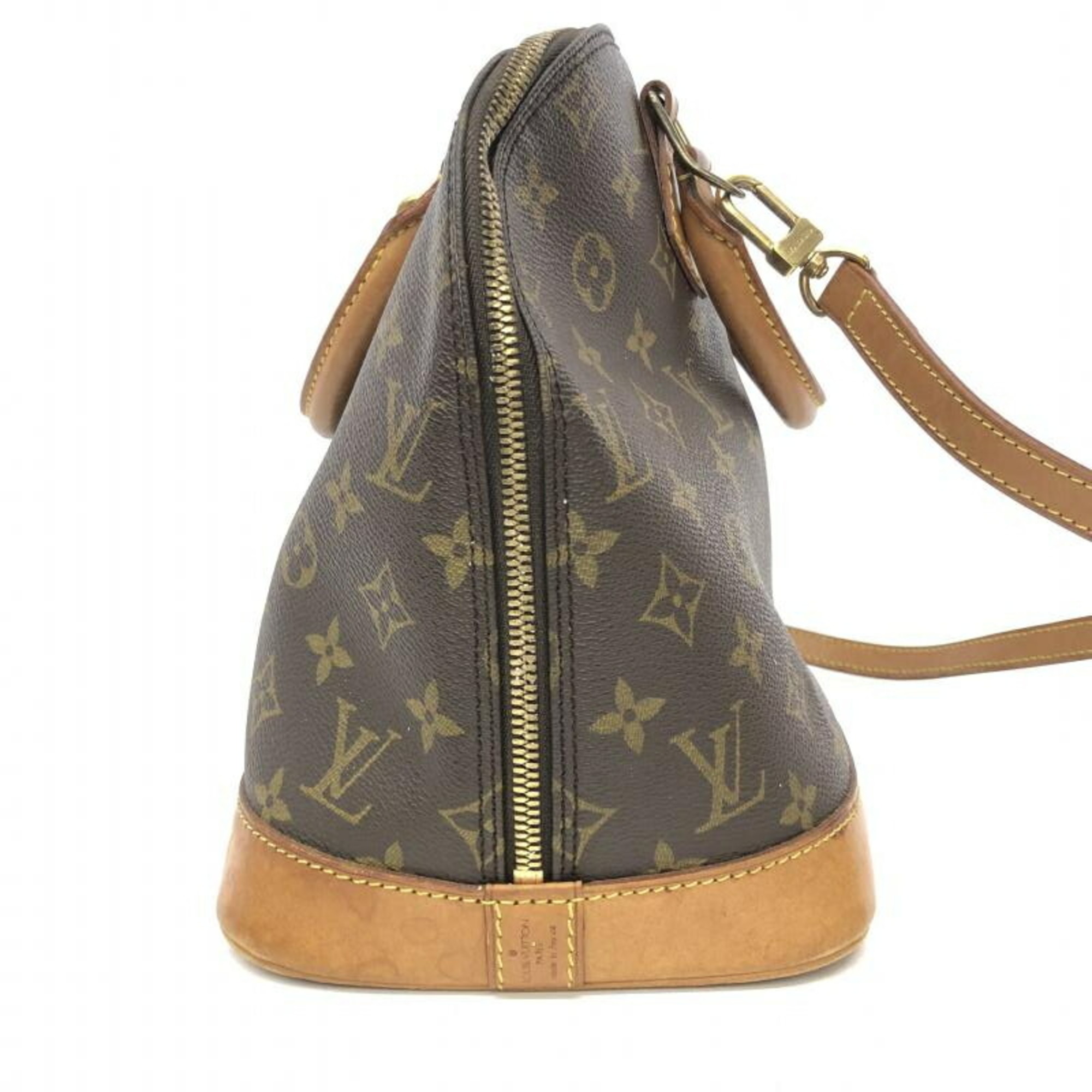 LOUIS VUITTON Alma Handbag M51130 with Strap Louis Vuitton Monogram