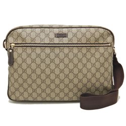 GUCCI 211107 Shoulder Bag GG Supreme Canvas Beige 251556