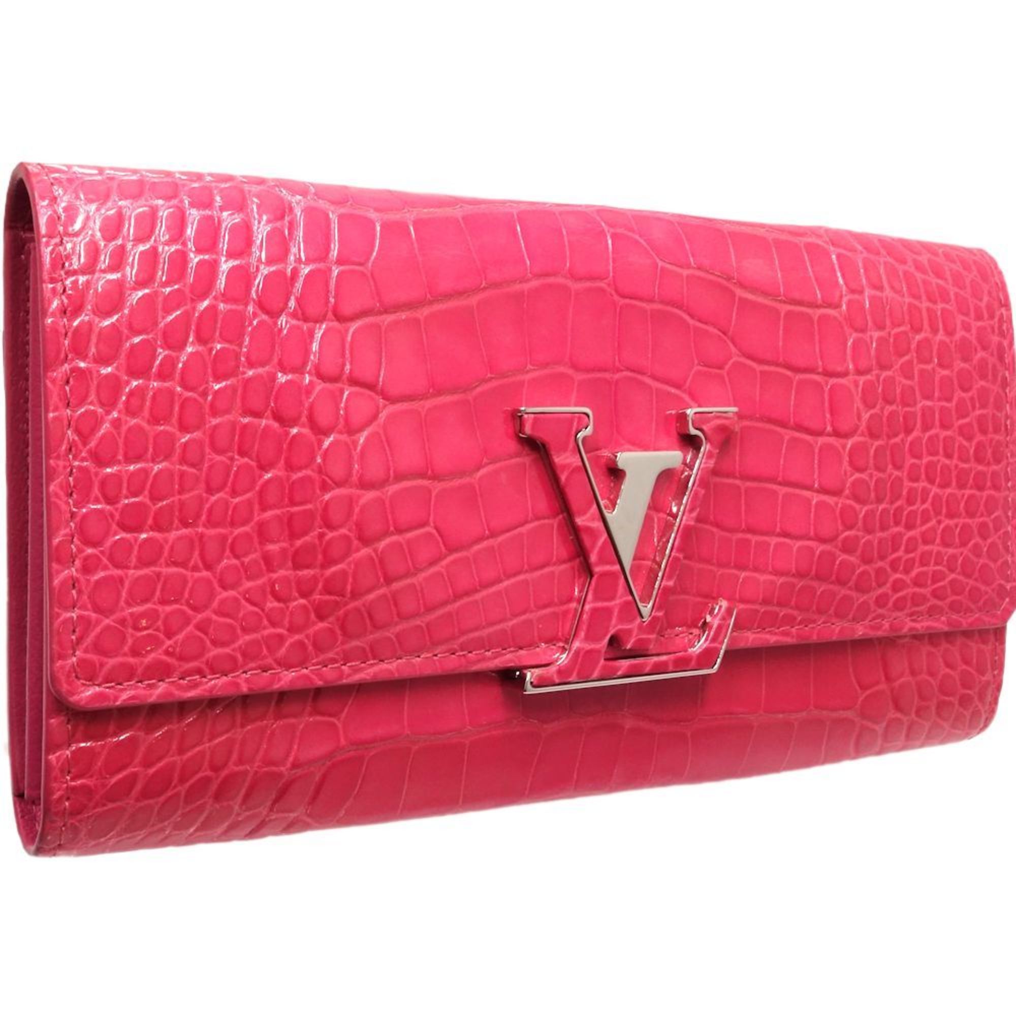 LOUIS VUITTON Portefeuille Capucines Long Wallet Special Order Pink 180329