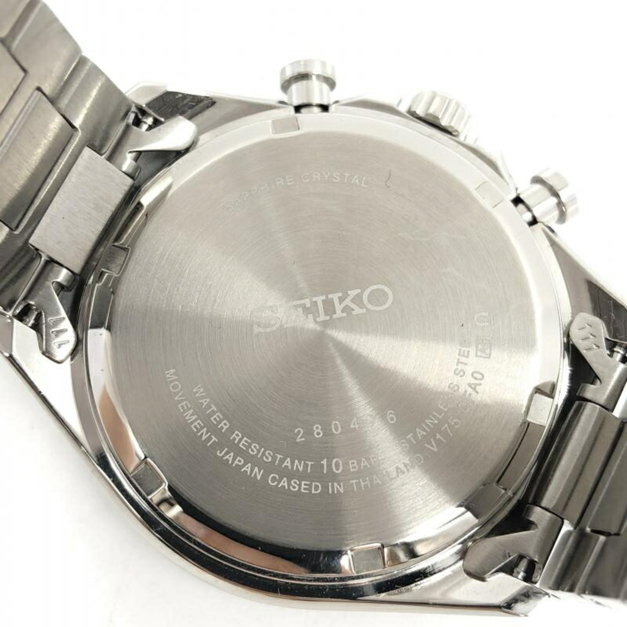 SEIKO V175-0FA0 solar watch with Seiko frame