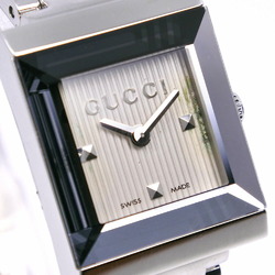 Gucci G Frame Watch 3P Diamond 128.4 Stainless Steel Silver Quartz Analog Display Dial Women's I213023035