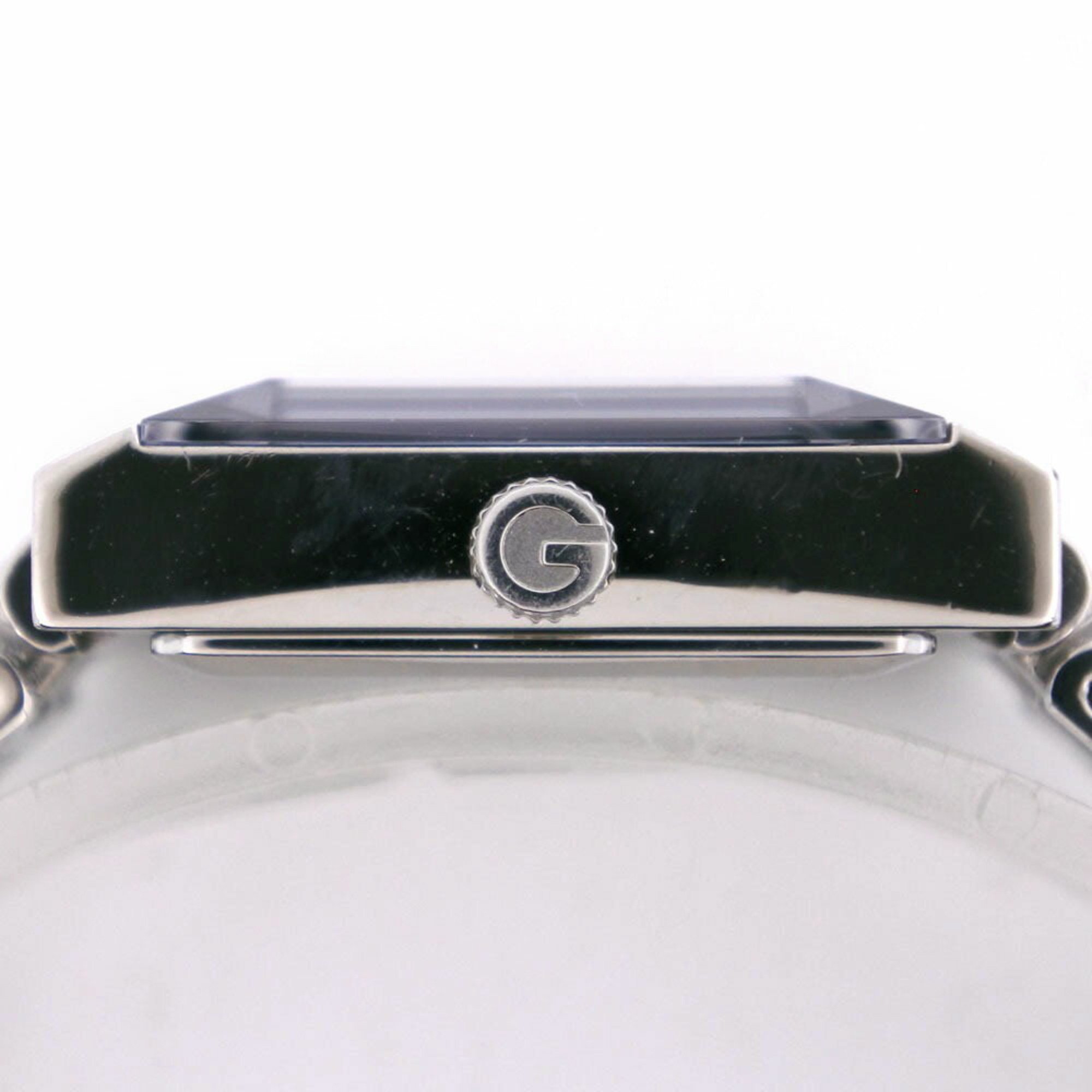 Gucci G Frame Watch 3P Diamond 128.4 Stainless Steel Silver Quartz Analog Display Dial Women's I213023035