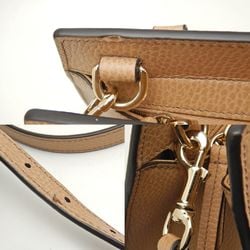 GUCCI Gucci Soho 607722 Handbag Leather Beige Outlet 251570