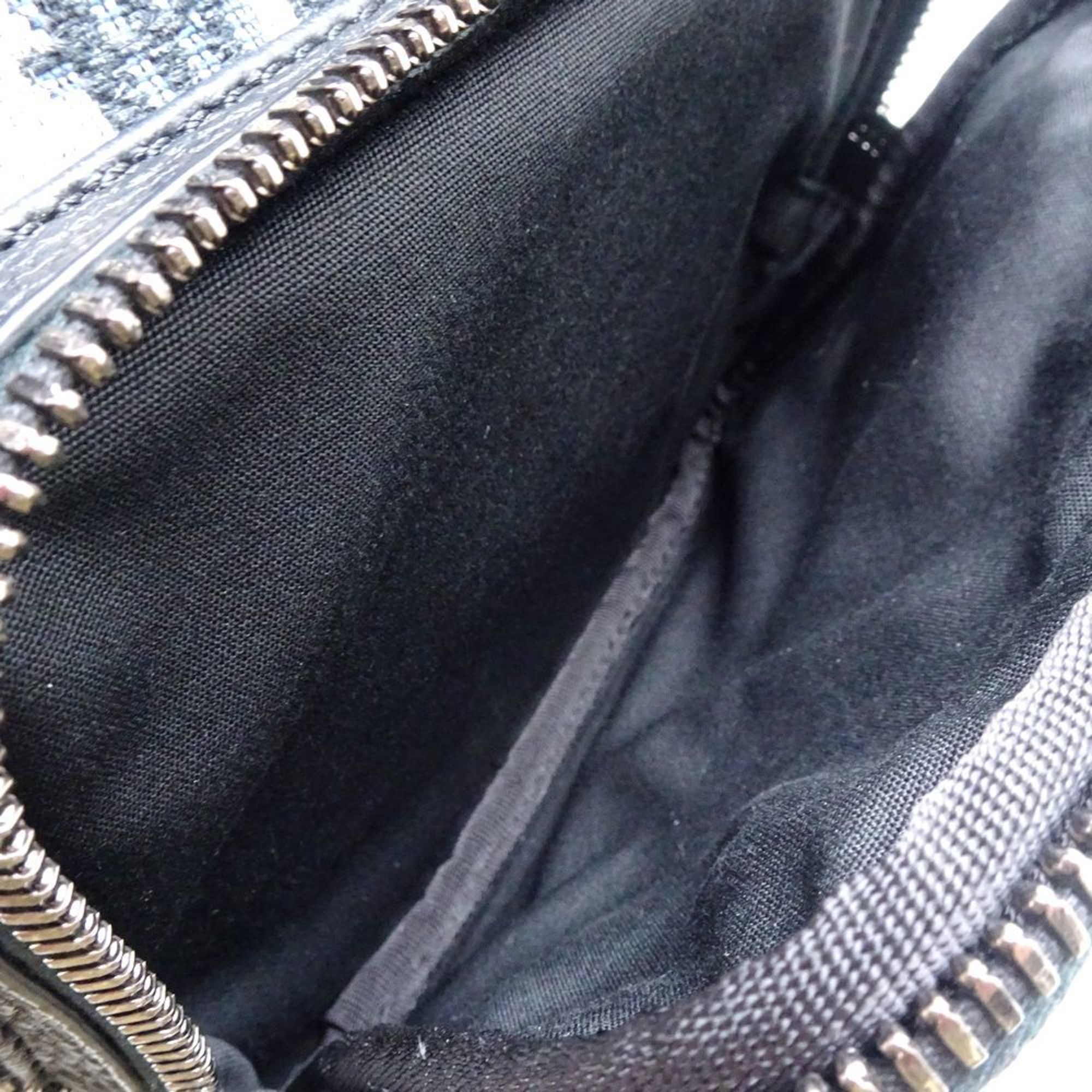 Christian Dior Rider Sling Bag 1ESBO038YKY-H27E Body Jacquard Canvas x Leather Beige Black 351047