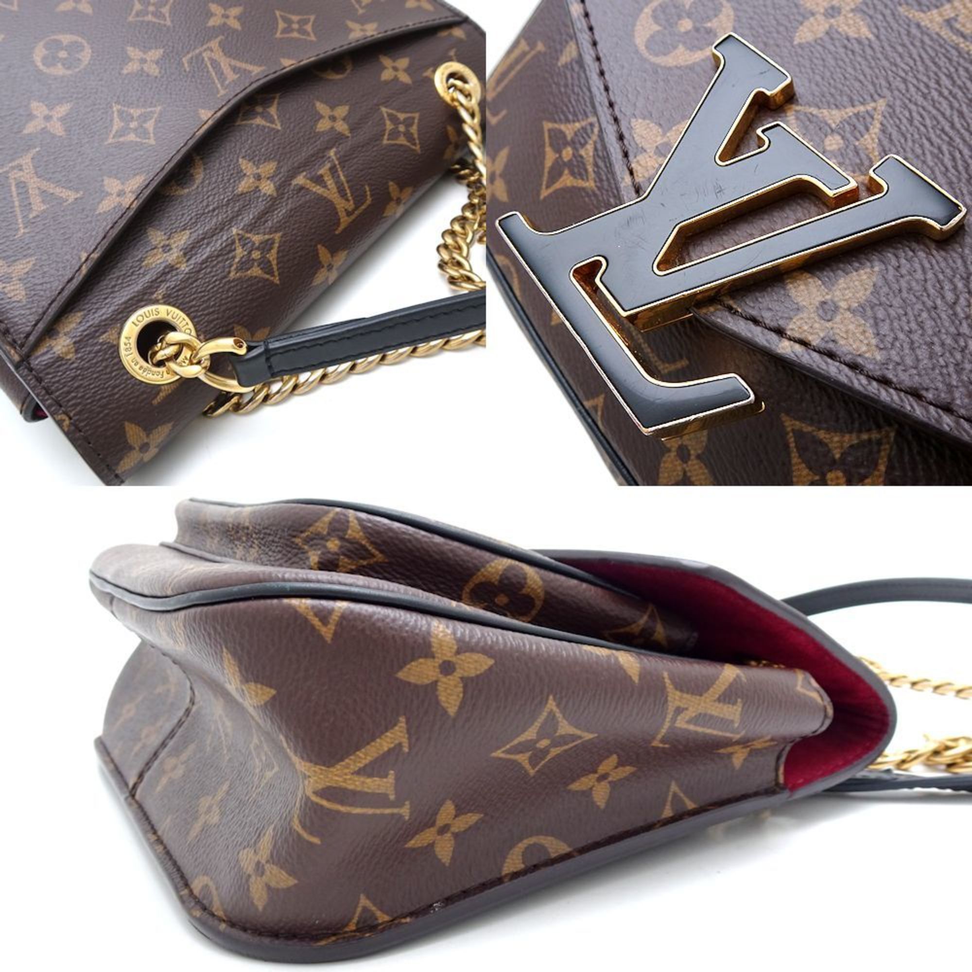 LOUIS VUITTON Monogram Passy M45592 Shoulder Bag Brown 351055