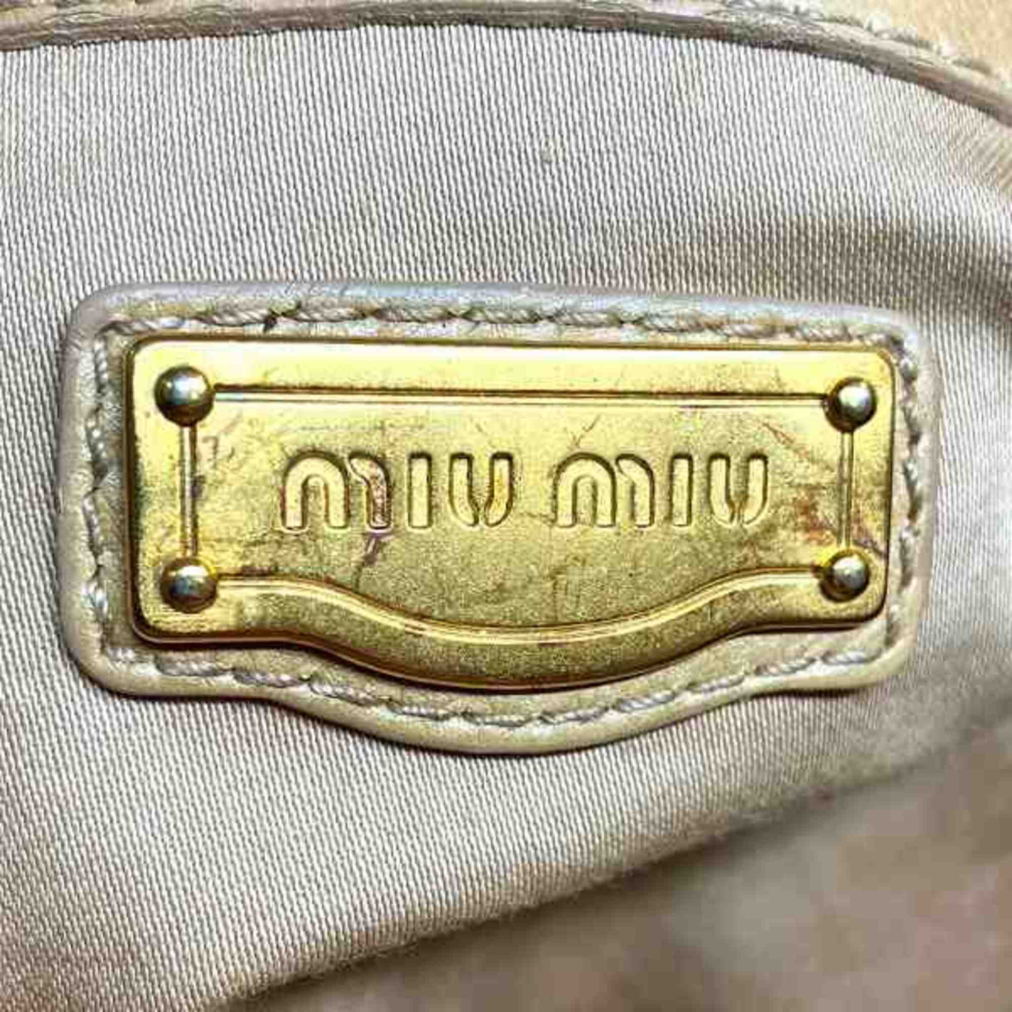 Miu Miu Miu Vitello Luxe Leather 2WAY Bag Handbag Shoulder Ladies