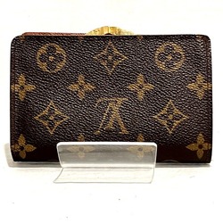 Louis Vuitton Monogram Portefeuil Viennois M61674 Clasp Bifold Wallet Women's