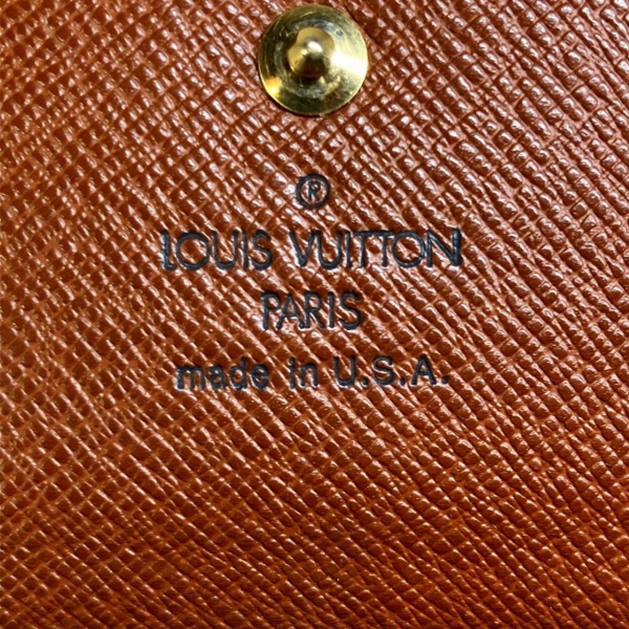 Louis Vuitton Monogram Portomone Bier Cult Credit M61652 Wallet Bifold Men's Women's