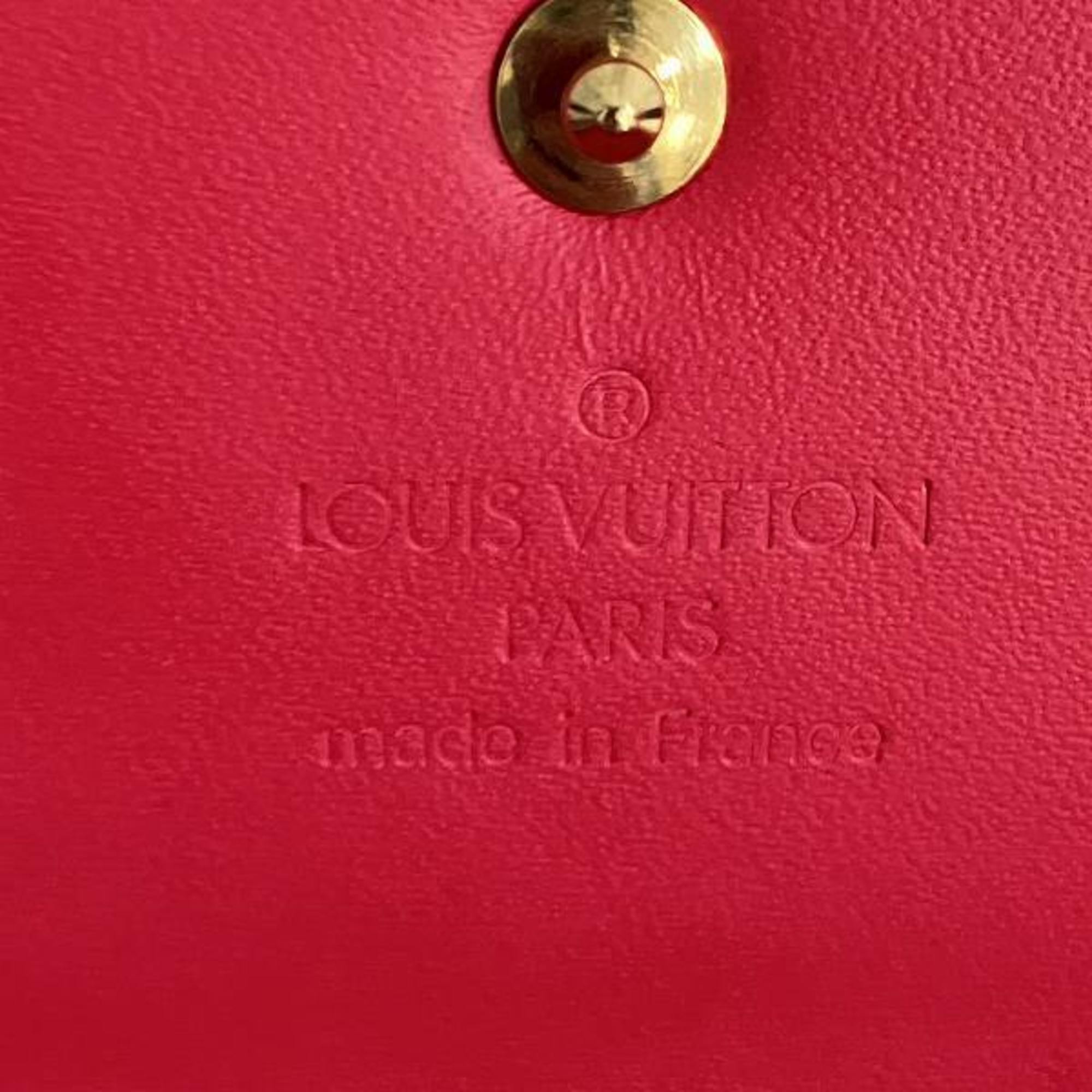 Louis Vuitton Monogram Vernis Porto Tresor International M91165 Wallet Trifold Women's