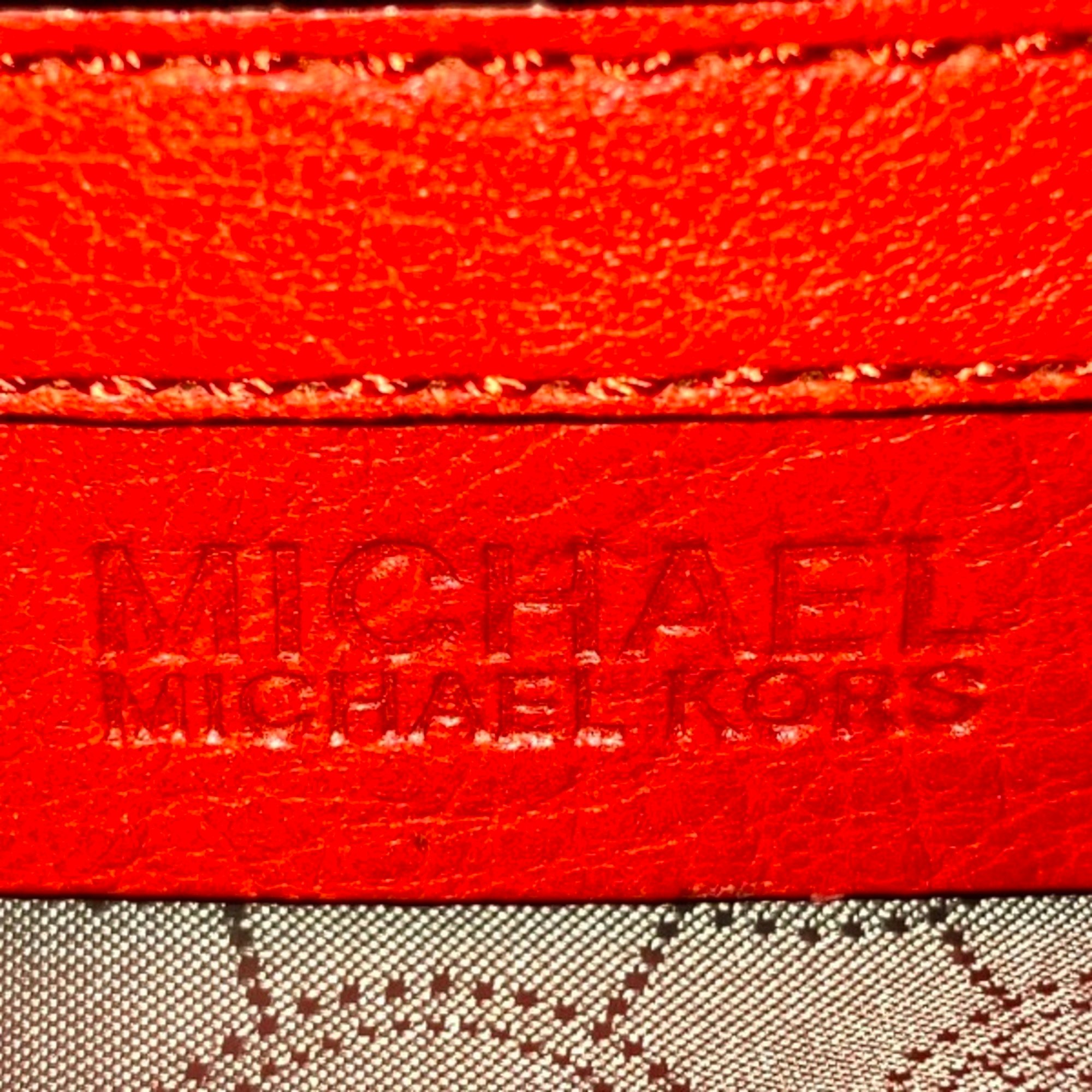Michael Kors Leather Mandarin Orange Bag Shoulder Women's