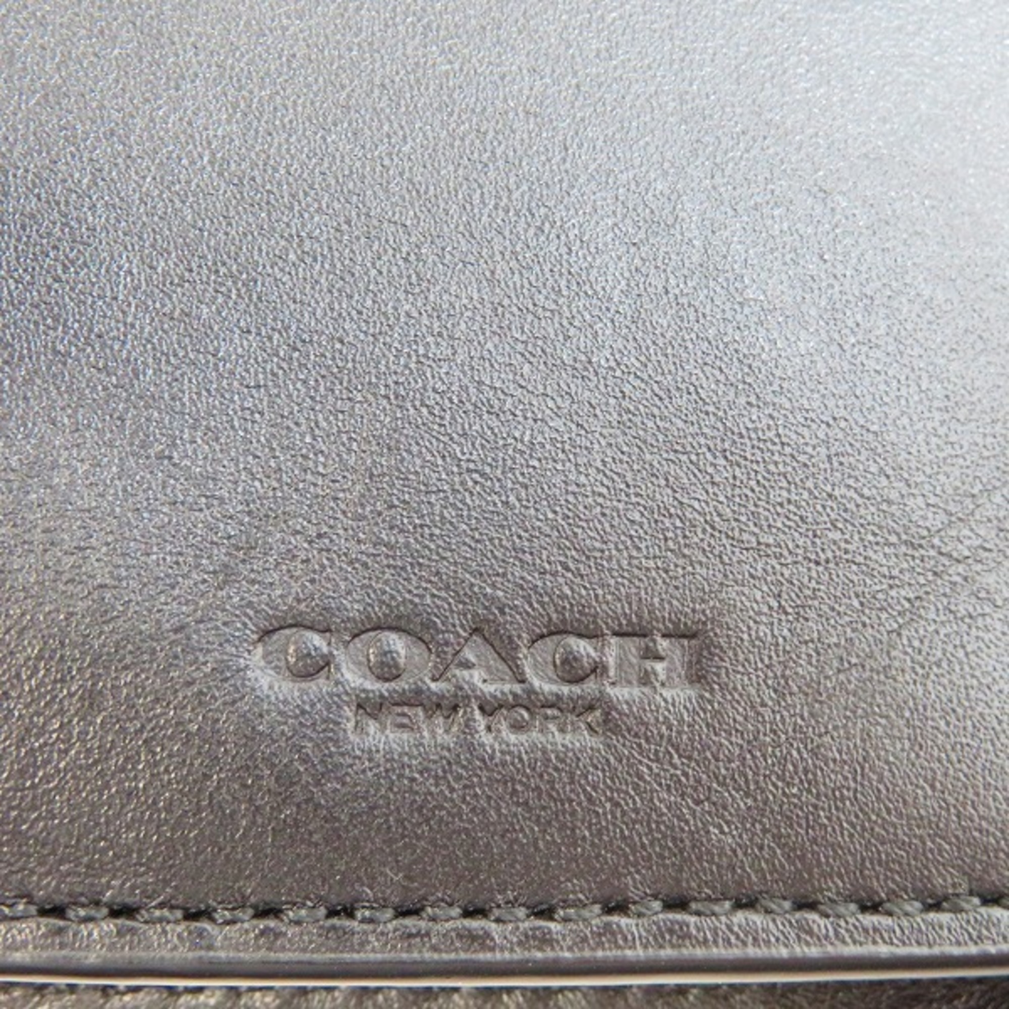 Coach COACH Signature F75365 Black Bifold Wallet Men's
