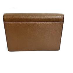 Salvatore Ferragamo Ferragamo EO-245535 Brown Leather Bag Clutch Men's