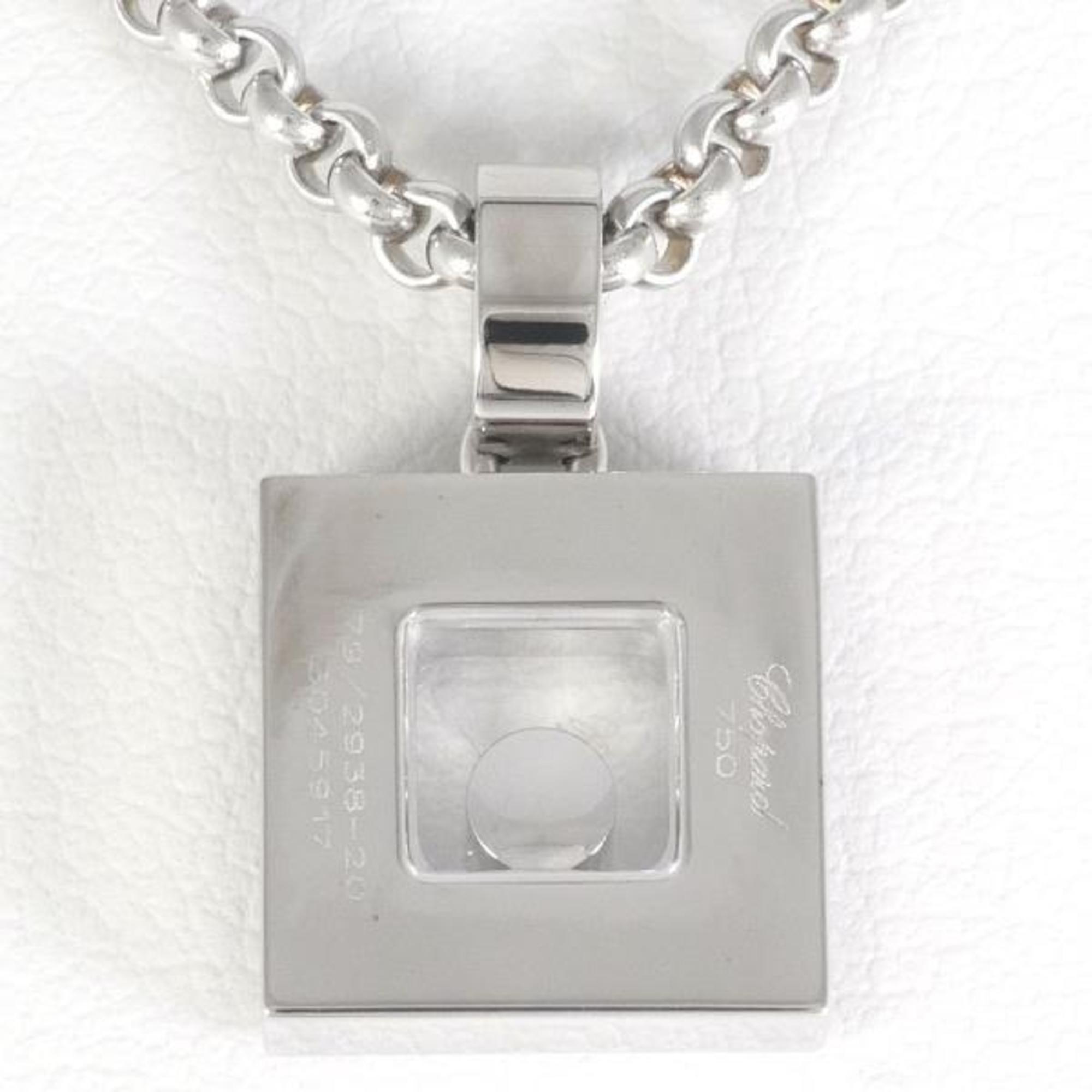 Chopard Happy Diamond K18WG Necklace Total Weight Approx. 13.6g 42cm Jewelry