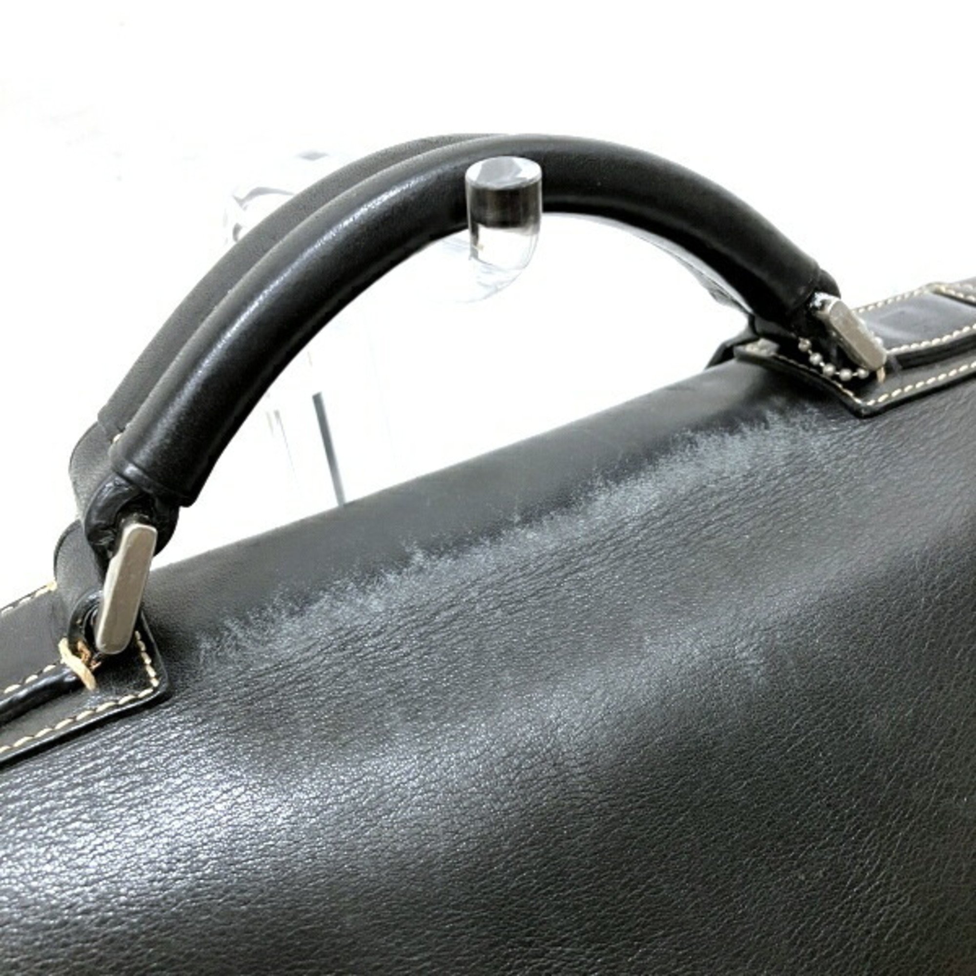 Coach COACH 5A06 Black Leather Bag Shoulder Men's