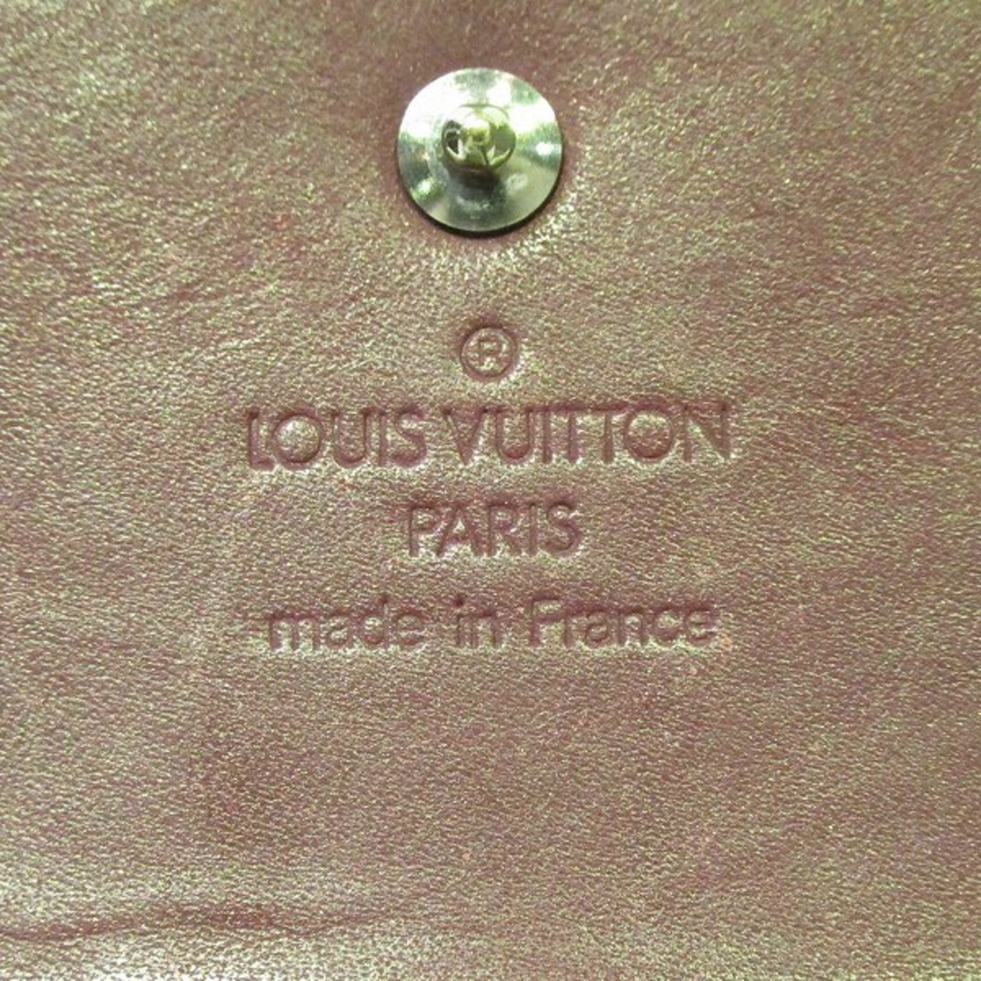 Louis Vuitton Monogram Matte Portomonebier Cult Credit M65116 Trifold Wallet Women's