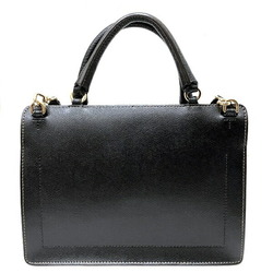 Furla FURLA black leather 2WAY bag handbag ladies